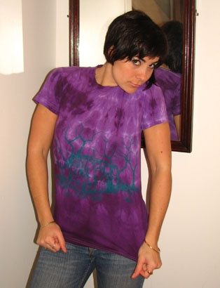 Hand-Dyed and Printed Tee