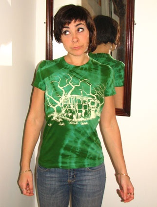 Hand-Dyed and Printed Tee