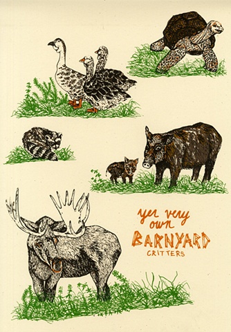 Yer Very Own Barnyard Critters