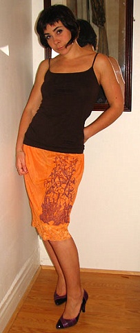 Hand-Dyed and Printed Slip