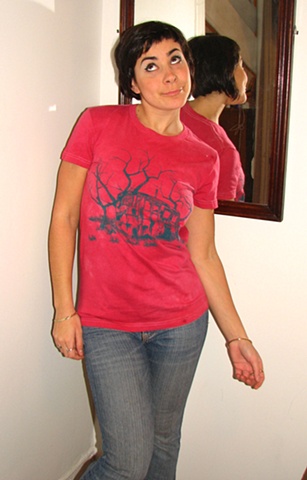 Hand-Dyed and Printed Tee