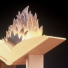 Burning Bookshelf (Horizontal)