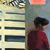 woman and wall