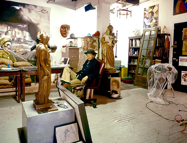 Man Raya in his Studio