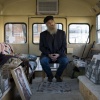 Fred Burkart in his galley bus