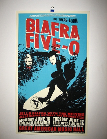 Jello Biafra 50th Birthday / Melvins poster