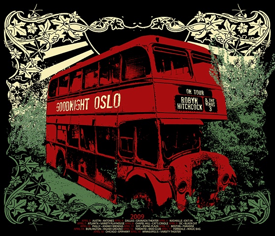Robyn Hitchcock & The Venus 3 � 2009 US Tour Poster