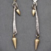 Sterling Double Spike Earrings