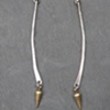 Sterling Twisted Rope Spike Earrings