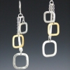 Triple Square Earring