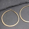 Vermeil Twisted Rope Hoop Earring