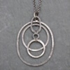 Sterling Interlocking Circles Pendant