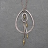 Sterling Egg and Spikes Pendant