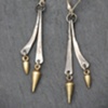 Sterling Double Spike Earrings