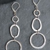 Egg and Circle Earrings