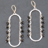 Beaded Oval Hoops