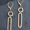 Circle and Oval Earrings