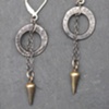 Sterling Mini Hoop Spike Earring