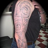 tribal tattoo sleeve (healed)