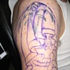 Stenciled before cover up