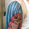  Shrouded skull tattoo 