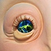 The Disappearance and Reintroduction of the Seeress, detail of eyes
