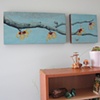 Witch Hazel on Blue Diptych- SOLD