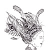 Woman in a headdress.