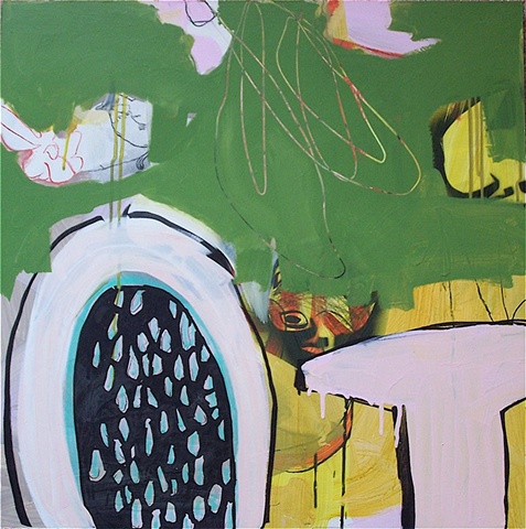 Sana Birds-green (sold)