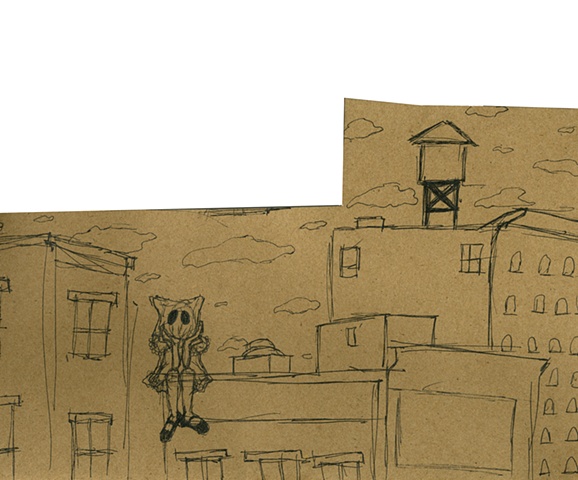 on the rooftop