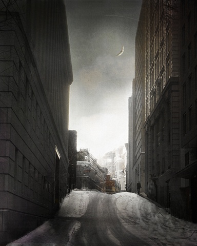 Under the Midnight Moon - Photo Art Print by The Lonely Pixel in Montreal, Canada