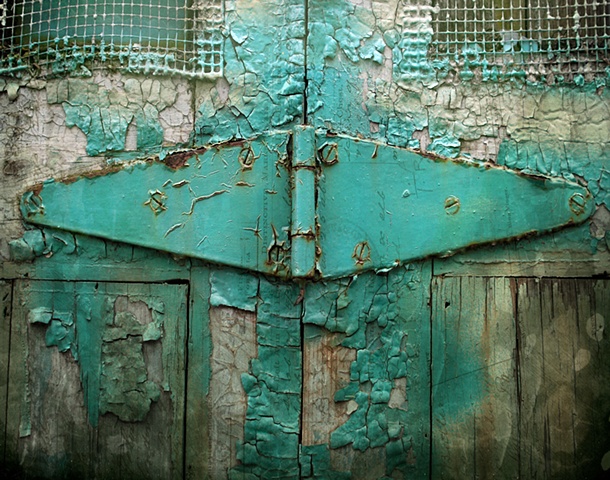 The History of Weather - Photo Art Print - vintage inspired photography - teal turquoise peeling paint - montreal artists - etsy