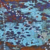 Blue Mica Composition with Dark Red