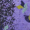 mica with leaves floating (purple) - detail