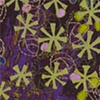 purple mica composition with greens - detail