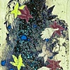 Watermap with Leaves Floating