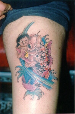 Koi and Kintaro