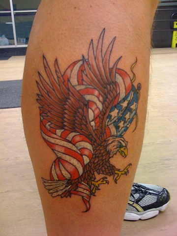 Eagle and Flag