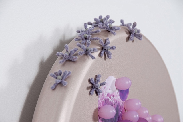 untitled lure (purple & grey), detail