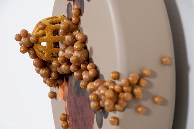 untitled lure (gold & tan), detail