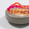 untitled lure (army green, with egg beads, yellow & orange