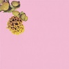 paper lure (yellow/green sea forms on pink)