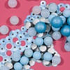 untitled lure (raspberry & blue), detail