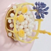 untitled lure (yellow, white, pink, purple, detail