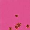 paper lure (red tube openings on pink dots)