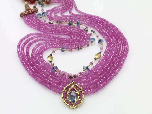 Pink Sapphire Necklace