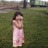 Janie at Train Station
