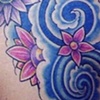 floral back piece