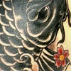 black koi tattoo