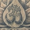 lotus with hand back piece tattoo